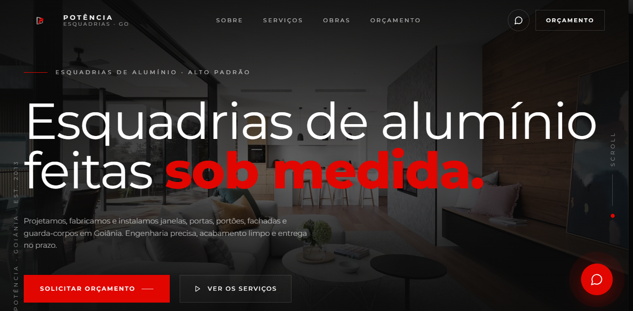 Site da Potência Esquadrias